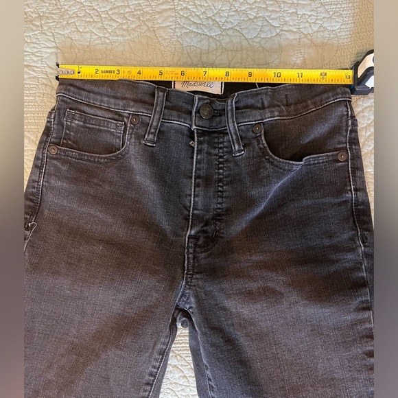 Madewell Women’s Jeans 27T Tall 9” High Rise Skinny Jeans Distressed Raw Hem - Picture 10 of 10